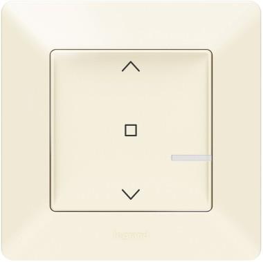 Ключ за щори БЕЗжичен Smart Valena Life Крем с рамка Legrand с Netatmo, NETATMO с LEGRAND & BTICINO, 752291