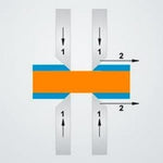 Клещи заголващи прецизни, жило Ø4-10мм, синьо-червена ръкохватка 195мм, с отваряща пружина, Knipex - K121212