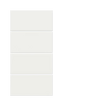 Лицев панел за 4 бутона 30x15 20venti Fenix White Malè EKINEX, EK-T4R-20-FBM