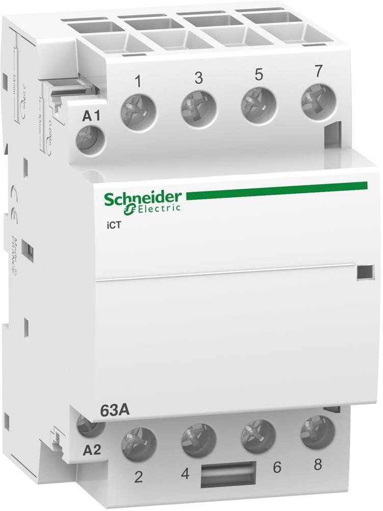 Модулен контактор Acti 9 iCT 63A 4NO 24Vac 3 мод. SE, SCHNEIDER ELECTRIC НИСКО НАПРЕЖЕНИЕ, A9C20164