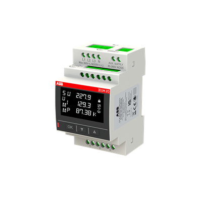 Мрежов анализатор за ИНДИРЕКТНО мерене на ел. енергия D1M 20, Modbus, за DIN монтаж, ABB, 2TAZ665052R2001