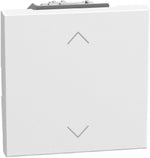 Бутон за щори 2 мод. цвят Бял Light Now Bticino, BTICINO, YW4037NM2