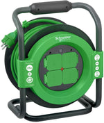 Макара Thorsman 25м IP44 H07RN-F 3G2.5mm2 термична защита 4x шуко SE, SCHNEIDER ELECTRIC, IMT33148