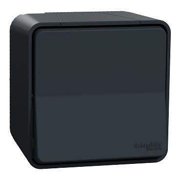 Девиаторен ключ сх.6 моноблок,  антрацит, schneider, 10ax-250v ac, ip55, E010170004