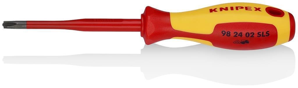 Отвертка PH/S 2, VDE 1000V жълто-червена ръкохватка 212мм, Knipex - K982402SLS