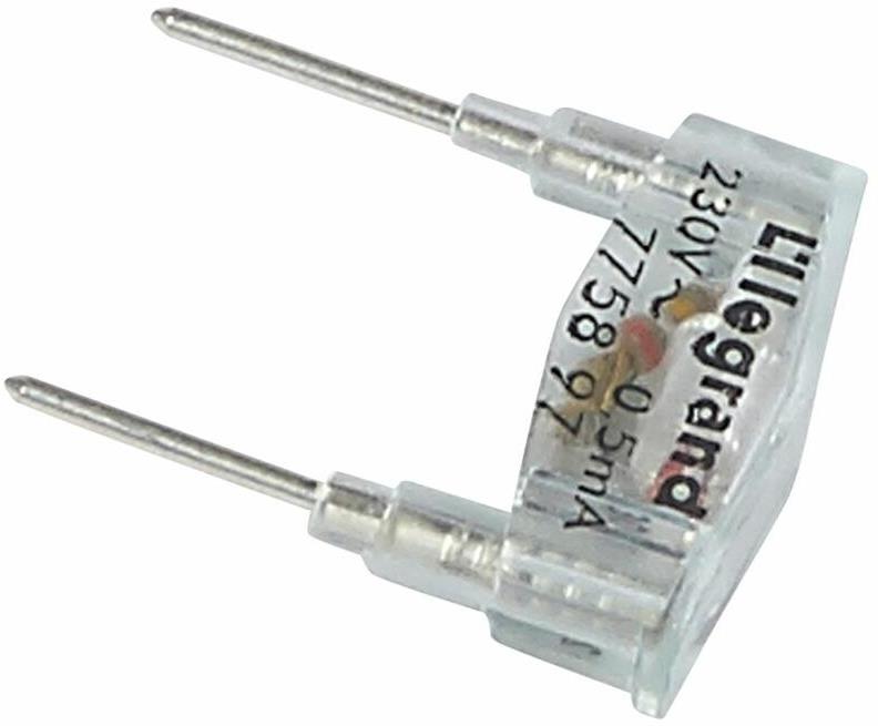 Резервна глим лампа зелена 230V 0.5mA Plexo Legrand /до изчерпване/, LEGRAND, 69497