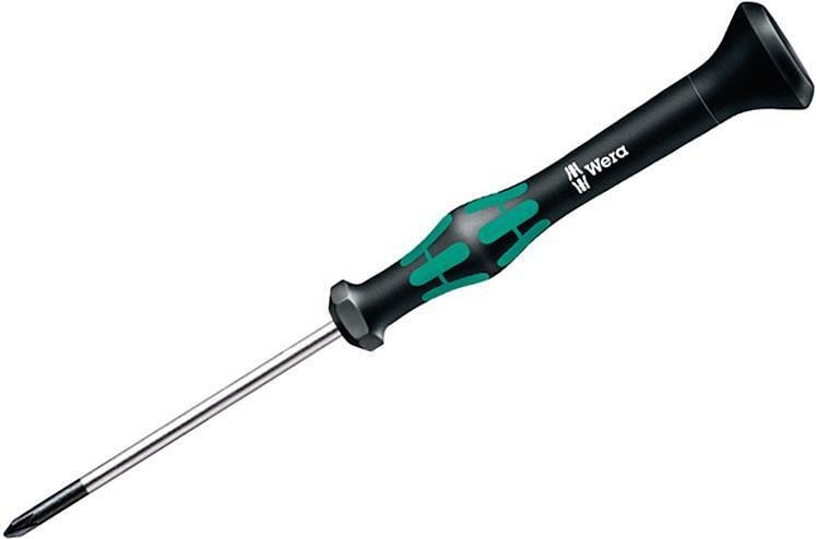 Отвертка PH 1x60, зелено-черна ръкохватка, 2050 Kraftform Micro Wera - W118023