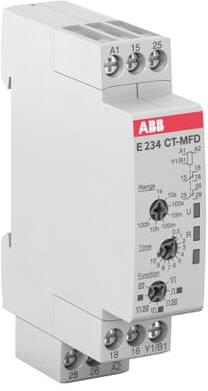 Реле за време, мултифункционално, CT-MFD, 7x 0.05s...100h, 2c/o 5A, 12...240Vac ABB, 1SVR500020R1100