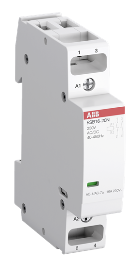 Модулен контактор ESB 16A 1NO-1NC 24ac/dc 1 мод. ABB, 1SBE111111R0111