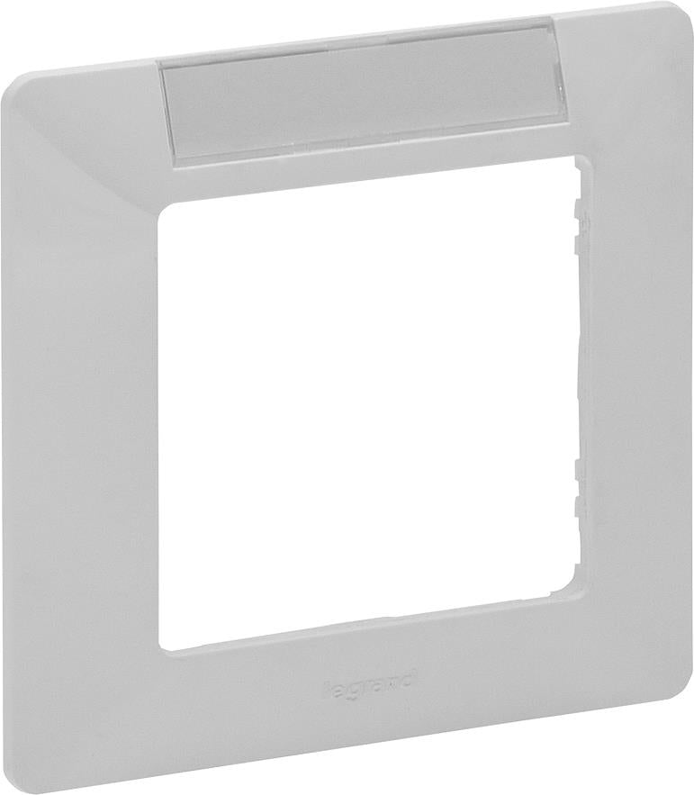 Рамка 1х с държач за етикети цвят Бял Valena Life Legrand, LEGRAND, 754011