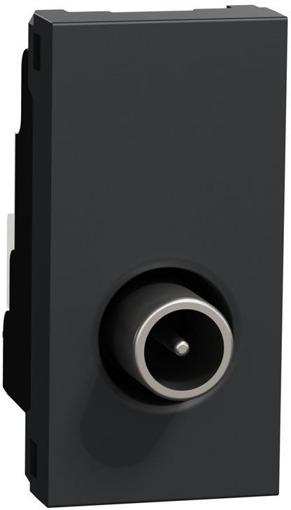 Розетка TV тип коаксиал 1.5dB 1 мод. цвят Антрацит Unica SE, SCHNEIDER ELECTRIC, NU346154