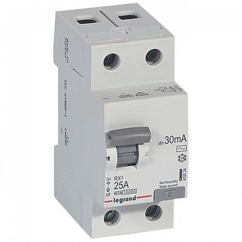 LEGRAND - 402024 Дефектнотокова защита 2P 25А 30mА серия RX3 ID тип AC
