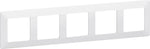 Рамка 5х цвят Бял Valena Life Legrand, LEGRAND, 754005
