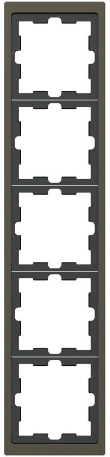 Рамка 5х цвят Мока System Design Merten SE, SCHNEIDER ELECTRIC, MEG4050-6552