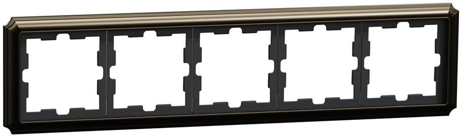 Рамка 5х цвят Мока D-Antique Merten SE, SCHNEIDER ELECTRIC, MEG4050-4752