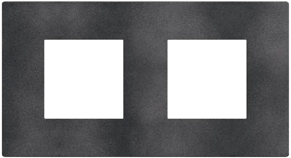 Рамка 2+2 мод. цвят Сив меланж (Dark Grey) Light Now Bticino, BTICINO, YA4802M2DS