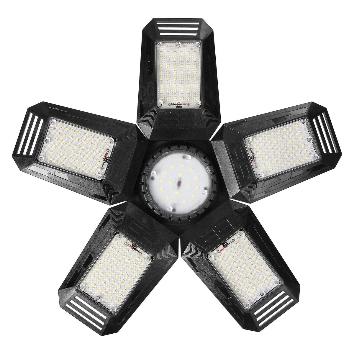 Работна лампа RIGEL LED 5-крилна сгъваема лампа за работилница, E27 55W, 6500К, 4950lm - WL-10, VIRONE