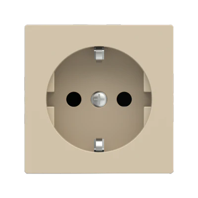 Лицев панел за контакт шуко 55x55 Fenix Beige Luxor EKINEX, EK-PSC-DE-FBL