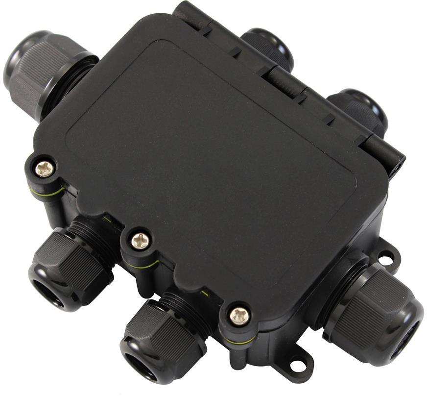 Разклонителна кутия 135x100x40мм IP68, с 6 щуцера Commel, COMMEL, C365-925