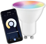 Лампа LED 5.5W RGBW GU10 PAR16 400lm 180° димируема 15000h Wi-Fi Commel IoT, COMMEL, C305-703