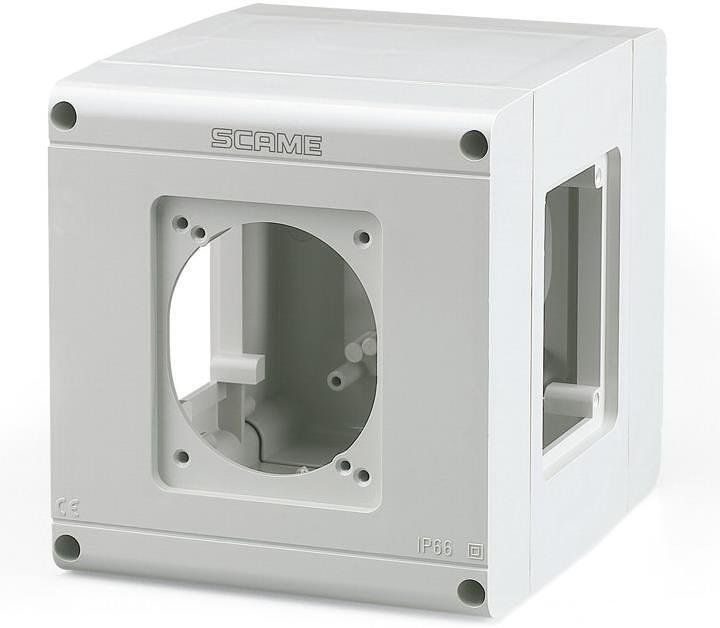 Табло за индустриални контакти IP54, UV, към стойка, серия ADAPTO (4х16A или 32A) Scame-625.4500-000