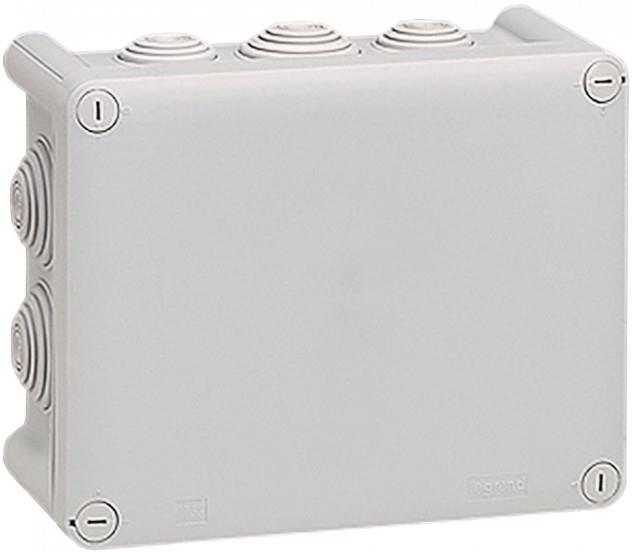 Разклонителна кутия открит монтаж 155x110x74мм IP55 цвят Сив Plexo Legrand, LEGRAND, 92042