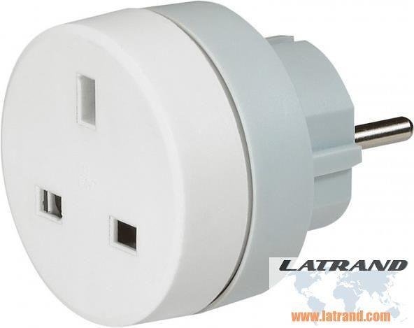 Адаптер от UK / Шуко стандарт бял 16A Legrand - 50383