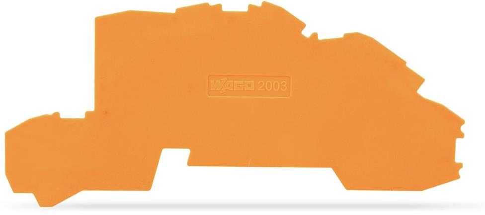 Крайна капачка 4мм2 оранжева за редова клема N/L/PE TOPJOB® S Wago, WAGO, 2003-7692