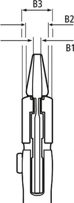 Клещи раздвижени, червена ръкохватка 250мм, Knipex - K8601250