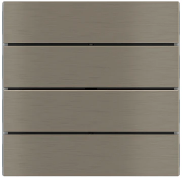 Лицев панел за 4 бутона хоризонтално 80x20 FF Metal Nickel EKINEX, EK-TRO-GBR
