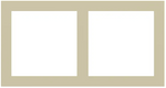 Рамка 2х 60x60 FF/Linea71 Fenix Beige Luxor EKINEX, EK-P2S-FBL