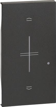 Лицев панел за Smart ключ за щори 2 мод. цвят Черен LNow Bticino с Netatmo, NETATMO с LEGRAND & BTICINO, KG32M2
