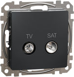 Розетка TV+SAT преходна 7dB цвят Антрацит Sedna SE, SCHNEIDER ELECTRIC, SDD114474S