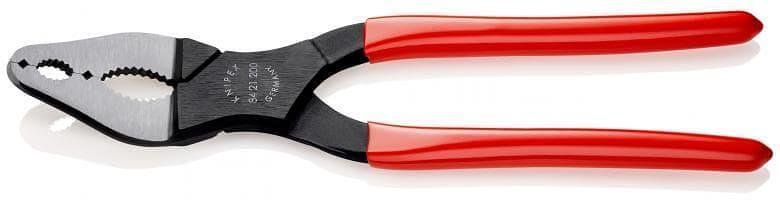 Клещи извити конусни, червена ръкохватка 200мм, Knipex - K8421200