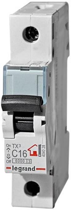 Автоматичен прекъсвач TX3 1P 25A крива С 10kA Legrand, LEGRAND НИСКО НАПРЕЖЕНИЕ, 404173