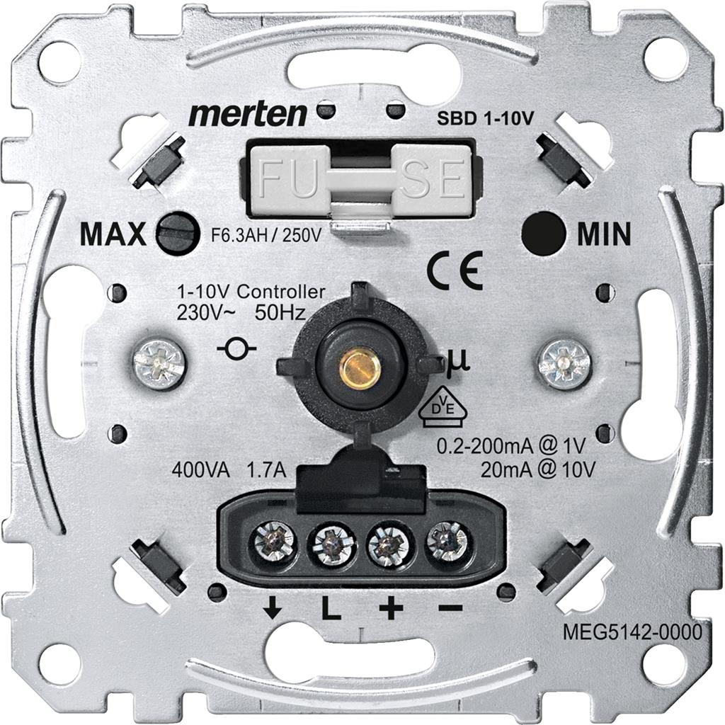 Димер ротативен 1-10V 20-400VA механизъм Merten SE, SCHNEIDER ELECTRIC, MEG5142-0000
