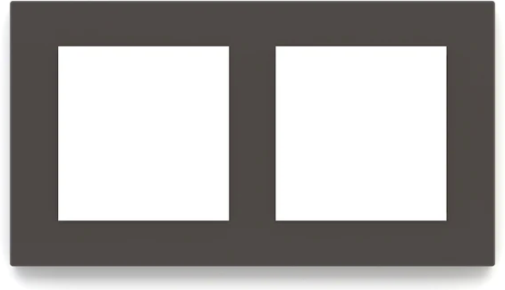 Рамка 2х 55x55 Deep FF/Linea71/20Venti Fenix Cocoa Orinoco EKINEX, EK-D2P-FCC