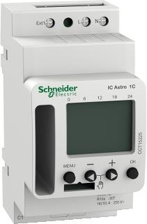 Таймер седмичен астро, цифров с LCD, Acti 9 IC Astro, 1c/o 16A, 230Vac, 2.5DIN, SE, SCHNEIDER ELECTRIC НИСКО НАПРЕЖЕНИЕ, CCT15225