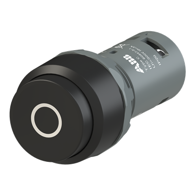 Бутон черен CP33-10B-01 1NC пластмасов ринг Ø22mm Compact ABB, 1SFA619132R1046