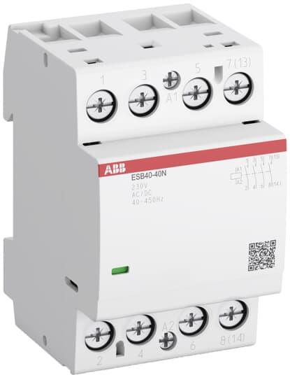 Модулен контактор ESB 40A 4NO 24ac/dc 3 мод. ABB, 1SAE341111R0140
