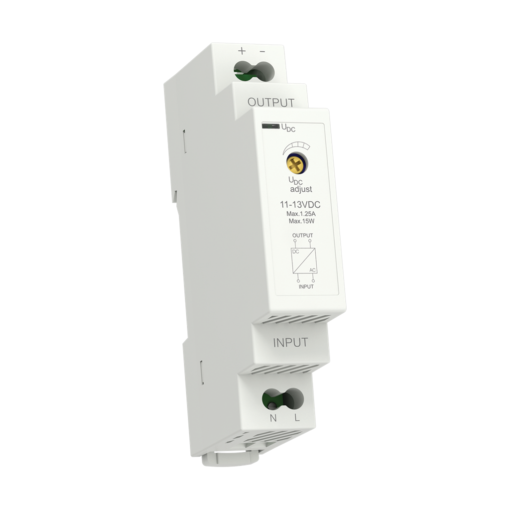 Захранващ блок 1P In:100...240Vac Out:12Vdc 1.2A, 1DIN, Elko EP, ELKO EP, PS1M-15/12V