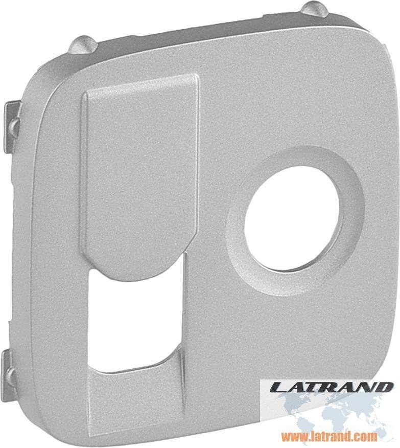 Лицев панел за TV+RJ45 розетка цвят Алуминий Valena Allure Legrand - 754837