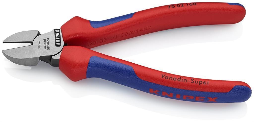 Клещи диагонални резачки, синьо-червена ръкохватка 160мм, Knipex - K7002160