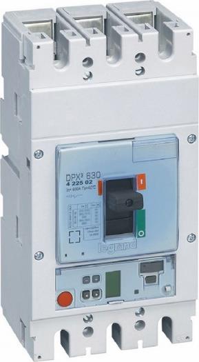 Автомат DPX3 630 електронна защита S1 3P 630A 36кA регулируем (In x 0.4...1) Legrand, LEGRAND НИСКО НАПРЕЖЕНИЕ, 422502