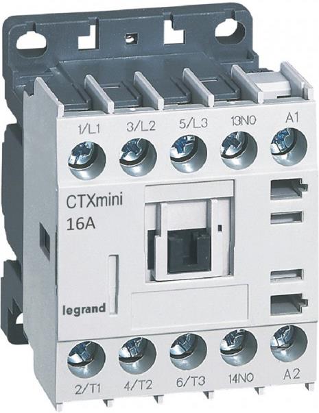 Контактор CTX3 mini 3P 7.5kW (16A AC-3) 1NO 230V 50/60Hz Legrand, LEGRAND НИСКО НАПРЕЖЕНИЕ, 417066