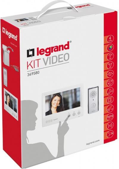 Видео-домофон комплект Basic 7" дисплей и входен панел 4f Legrand, LEGRAND, 369580