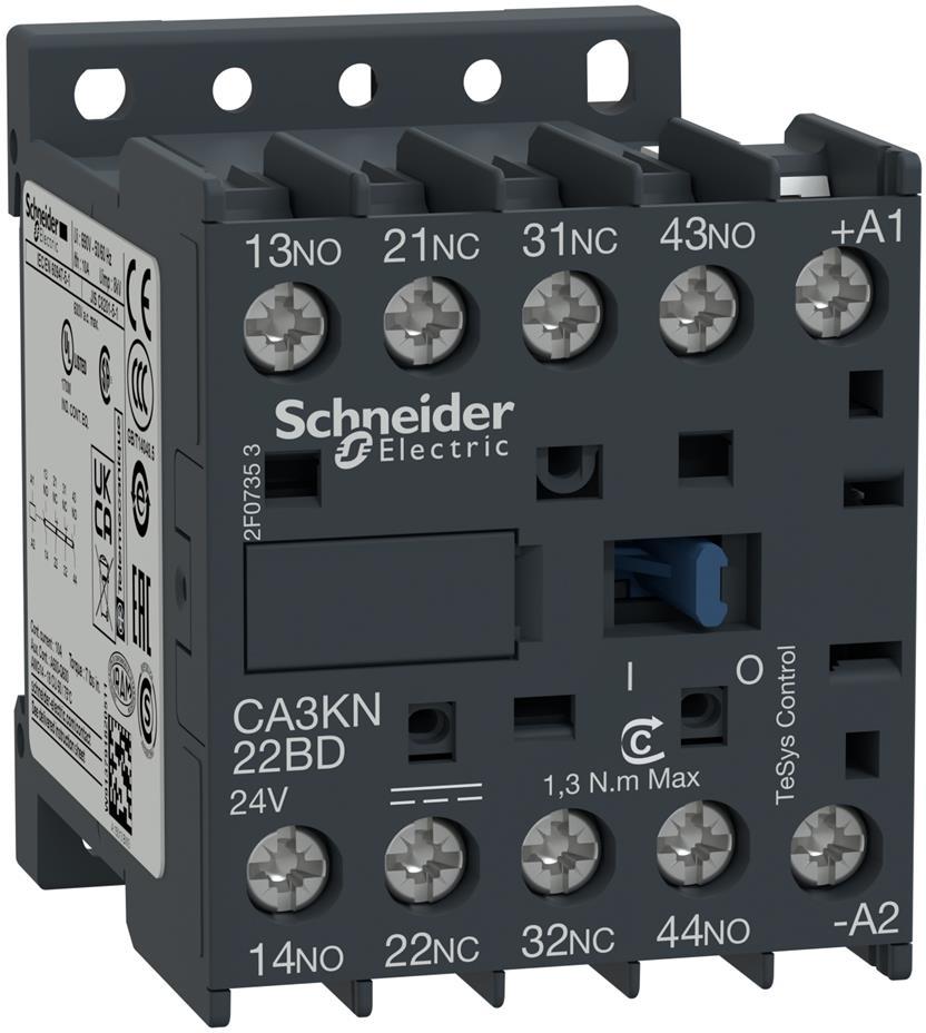 Спомагателен контактор TeSys K 2NO+2NC <=690V 220Vdc SE, SCHNEIDER ELECTRIC НИСКО НАПРЕЖЕНИЕ, CA3KN22MD