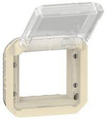 Адаптер за Mosaic 45x45мм с прозрачен капак механизъм цвят Крем IP55 Plexo New Legrand, LEGRAND, 69838L