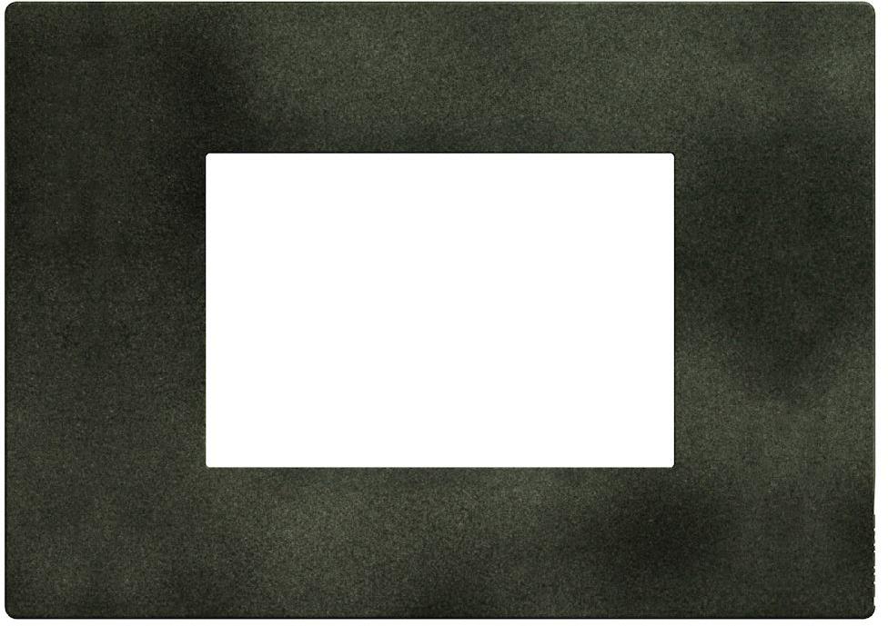 Рамка 3 мод. цвят Зелен меланж (Dark Green) Light Now Bticino, BTICINO, YA4803DG