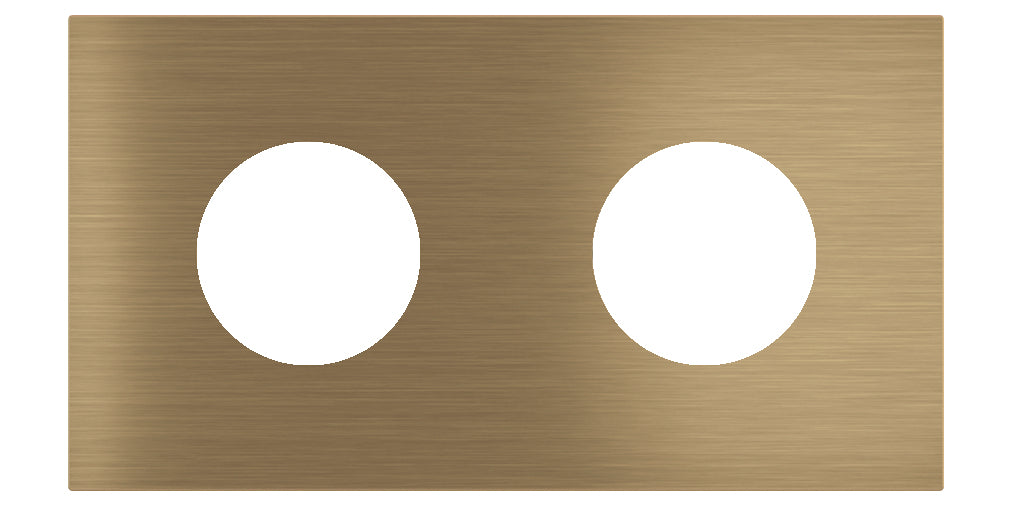 Магнитна рамка за 2 х контакт шуко Proxima Metal Antique Brass EKINEX, EK-P2A-TT-GBO